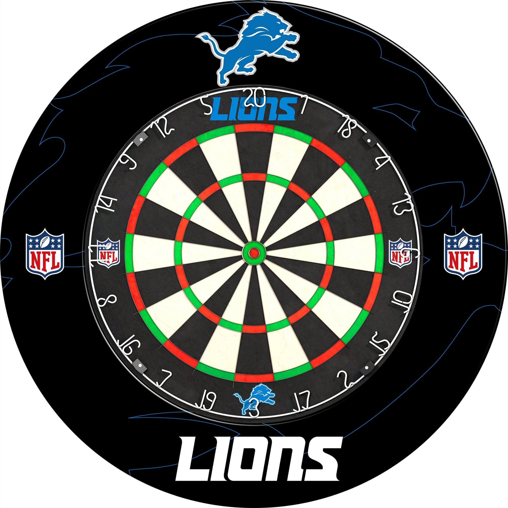 detroit lions dart board