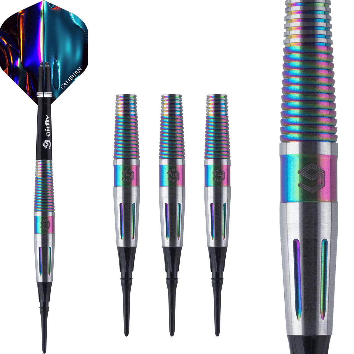 Caliburn Element Darts - Soft Tip - 90% Tungsten - Flare - 17.5g