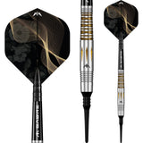 Mission Almudena Fajardo Ayuso Darts - Soft Tip - 95% Tungsten - Gold PVD Milled Silver