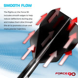 Mission Force 90 - New Moulded Flight & Shaft System - Standard No6 - Gradient - Transparent Black