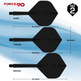 Mission Force 90 - New Moulded Flight & Shaft System - Black - Standard No2