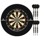 Winmau Blade 6 Dartboard with Surround & 2 Darts Sets - Professional - with Rota Lock System