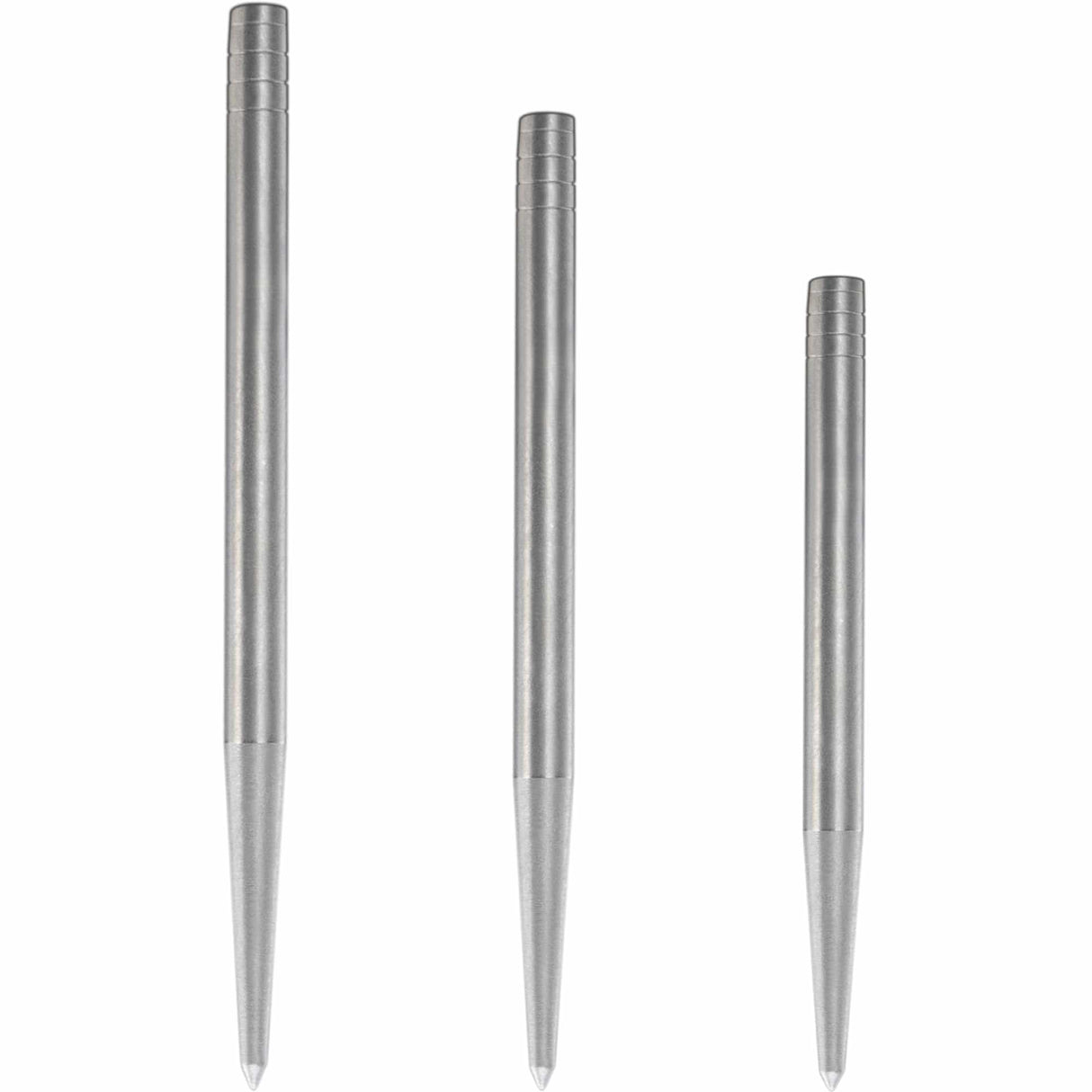 Condor Beak Dart Points - Steel Tip Replacement Points - without Cut - Smooth - Silver