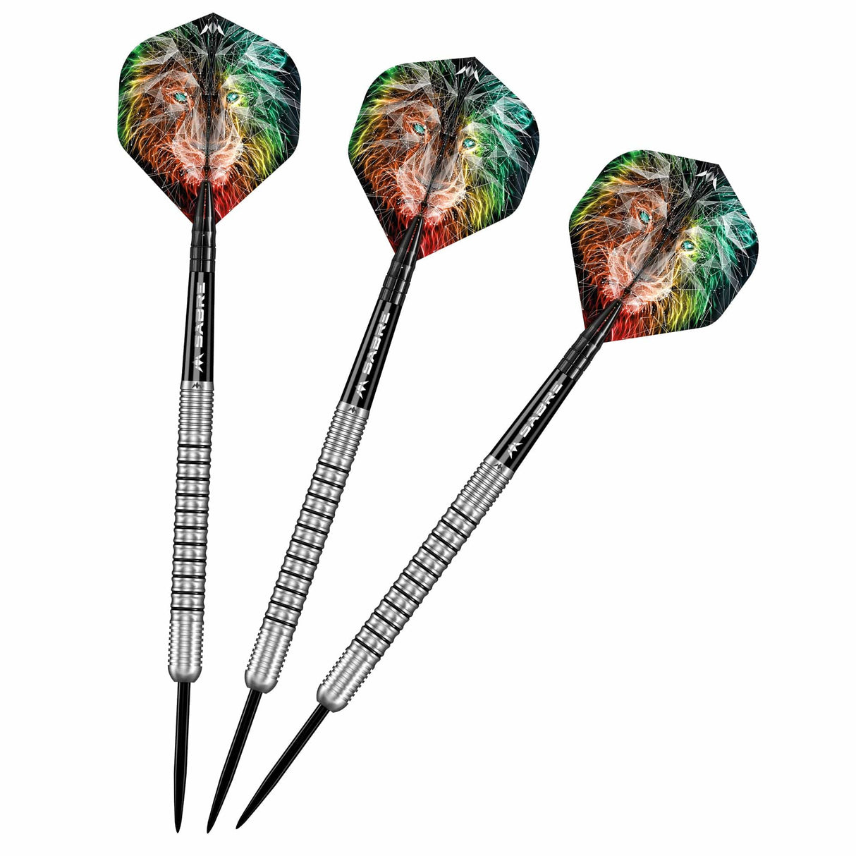 Mission Dominik Grüllich Darts - Steel Tip - 95% Tungsten - Silver-Black Rings