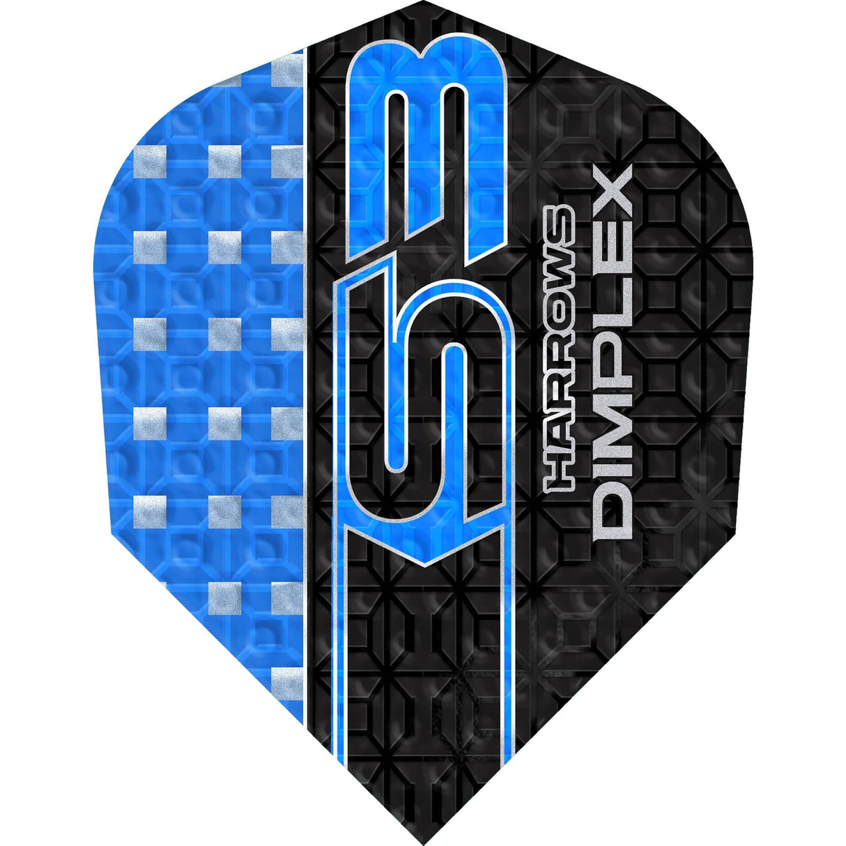 Harrows Dimplex S3 Dart Flights - 100 Micron - Standard No6 Blue