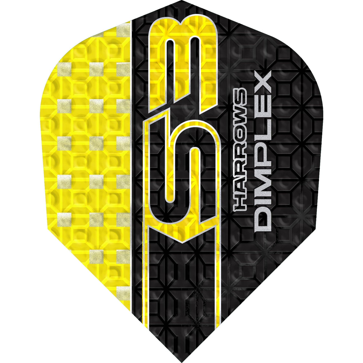 Harrows Dimplex S3 Dart Flights - 100 Micron - Standard No6 Yellow