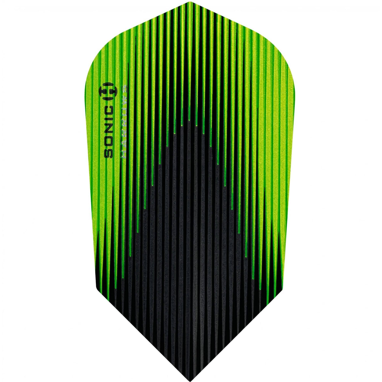 Harrows Sonic X Dart Flights - Slim Shape - Sonic-X - Green - 100 Sets (300 Flights)