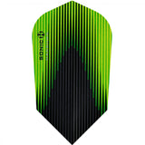 Harrows Sonic X Dart Flights - Slim Shape - Sonic-X - Green - 100 Sets (300 Flights)