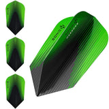 Harrows Sonic X Dart Flights - Slim Shape - Sonic-X - Green - 100 Sets (300 Flights)