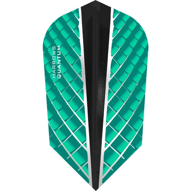 Harrows Quantum X Dart Flights - 100 Micron - Slim - Jade - 100 Sets (300 Flights)