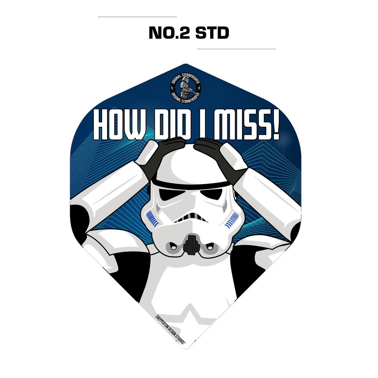 Original StormTrooper Dart Flights - Official Licensed - No2 - Std - Storm Trooper - How Did I Miss