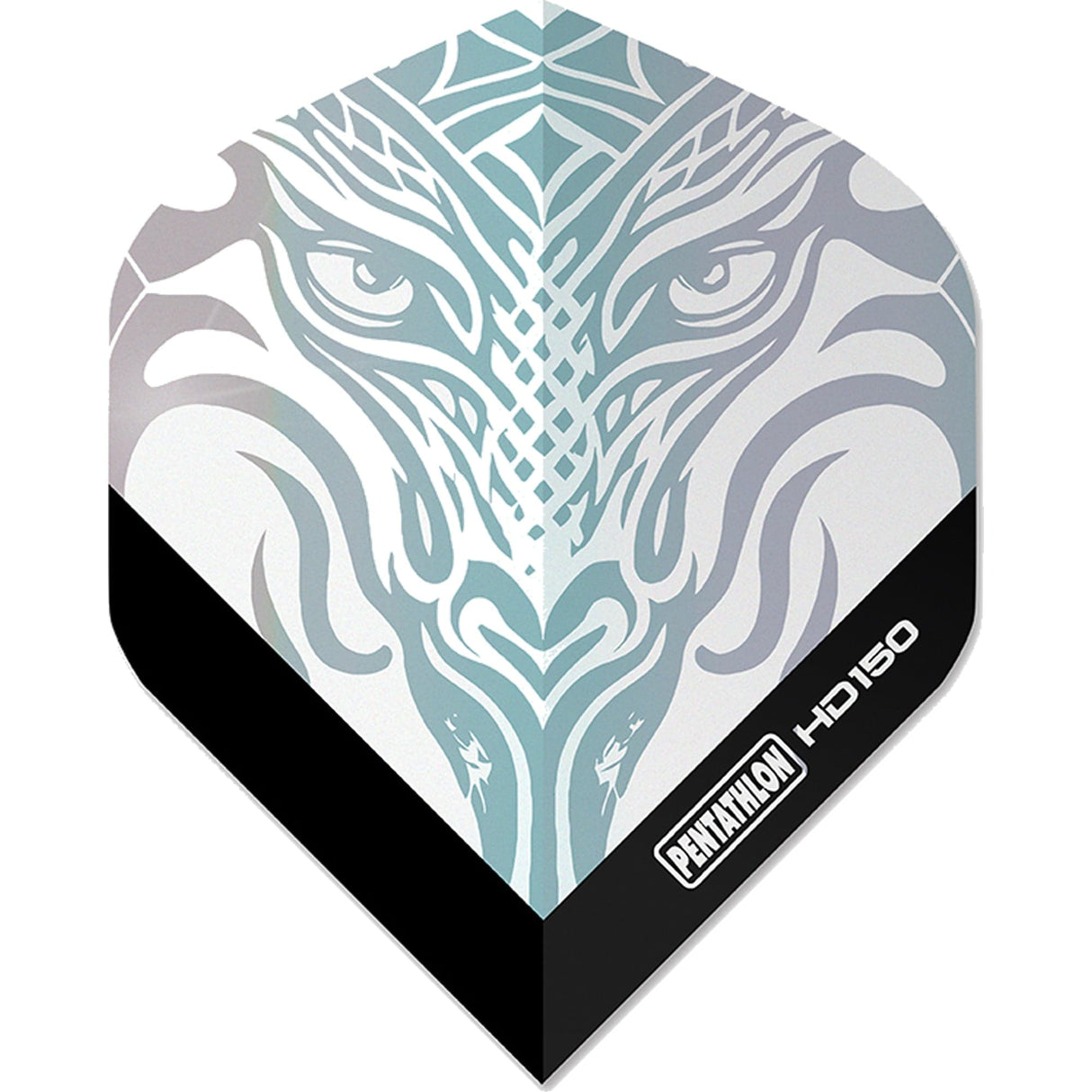 Pentathlon HD150 Metallic Dart Flights - Standard No2 - 150 Micron Clear