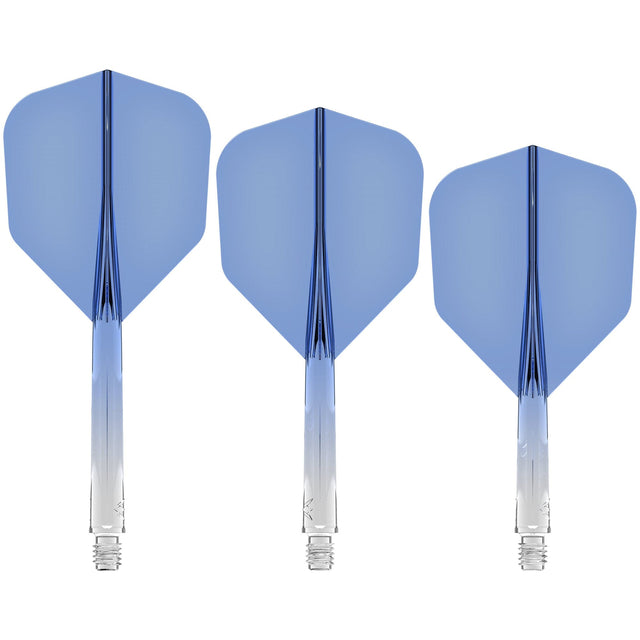 Mission Force 90 - New Moulded Flight & Shaft System - Standard No6 - Gradient - Transparent Blue