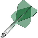 Mission Force 90 - New Moulded Flight & Shaft System - Standard No2 - Gradient - Transparent Green