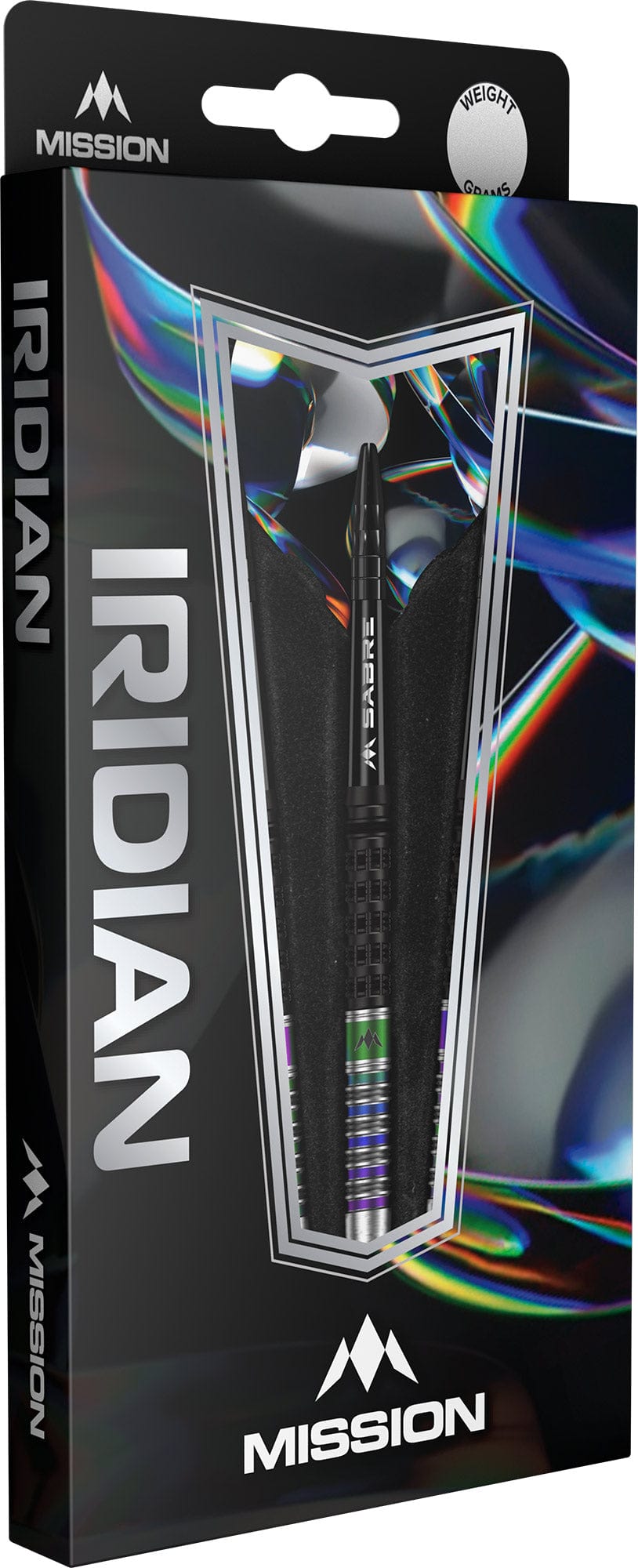 Mission Iridian Darts - Soft Tip - 90% Tungsten - Black & Coral PVD