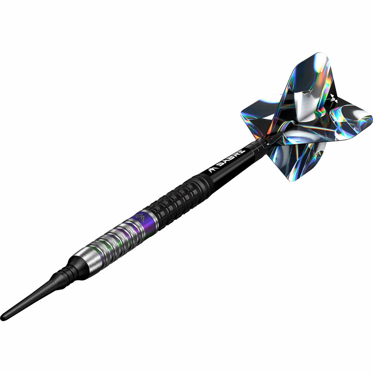 Mission Iridian Darts - Soft Tip - 90% Tungsten - Black & Coral PVD