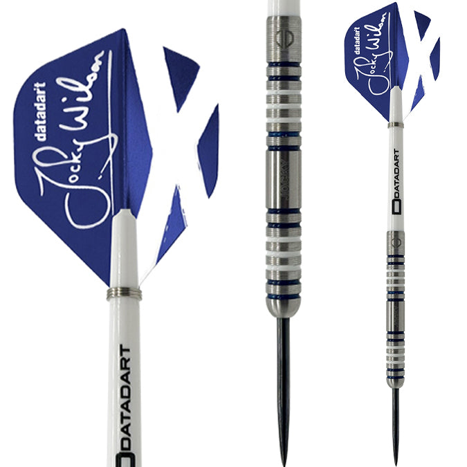 Datadart Jocky Wilson Darts- Steel Tip - 90% Tungsten - Ghost Grip