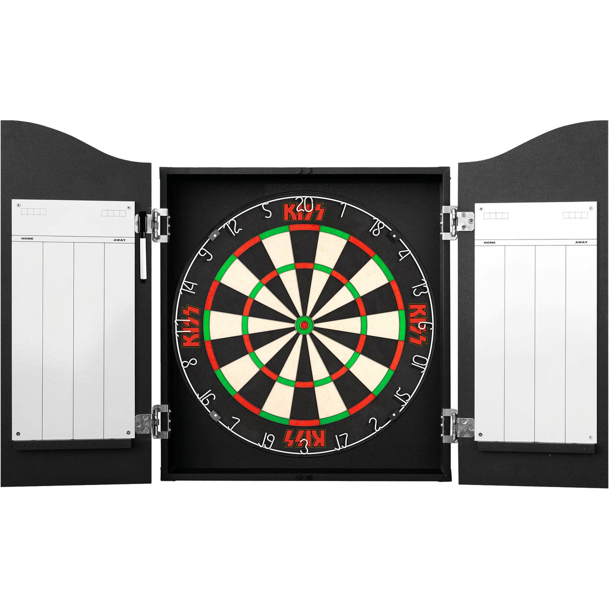 Kiss Dartboard Cabinet - Official Licensed - C7 - Premium Black - Faces