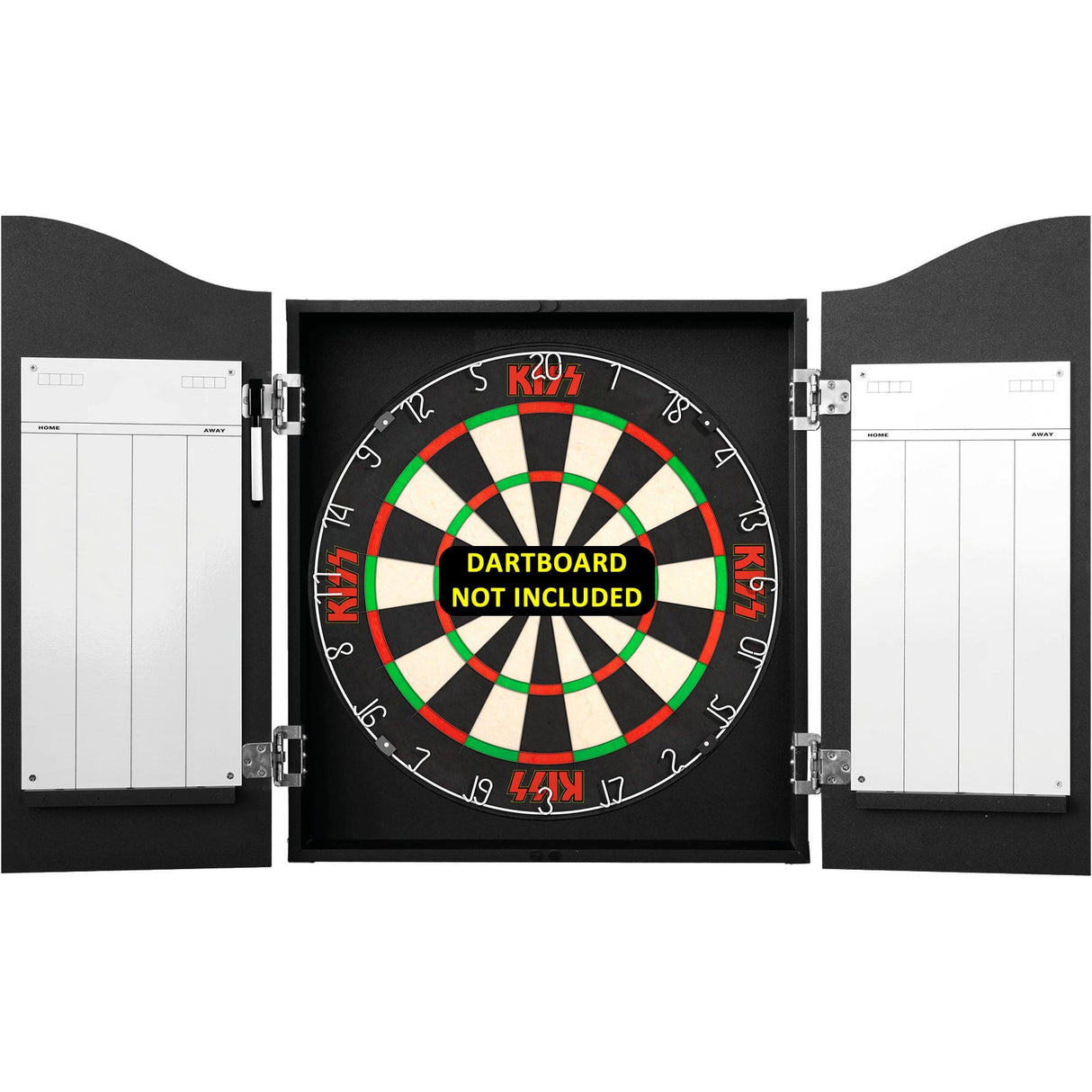 Kiss Dartboard Cabinet - Official Licensed - C7 - Premium Black - Faces