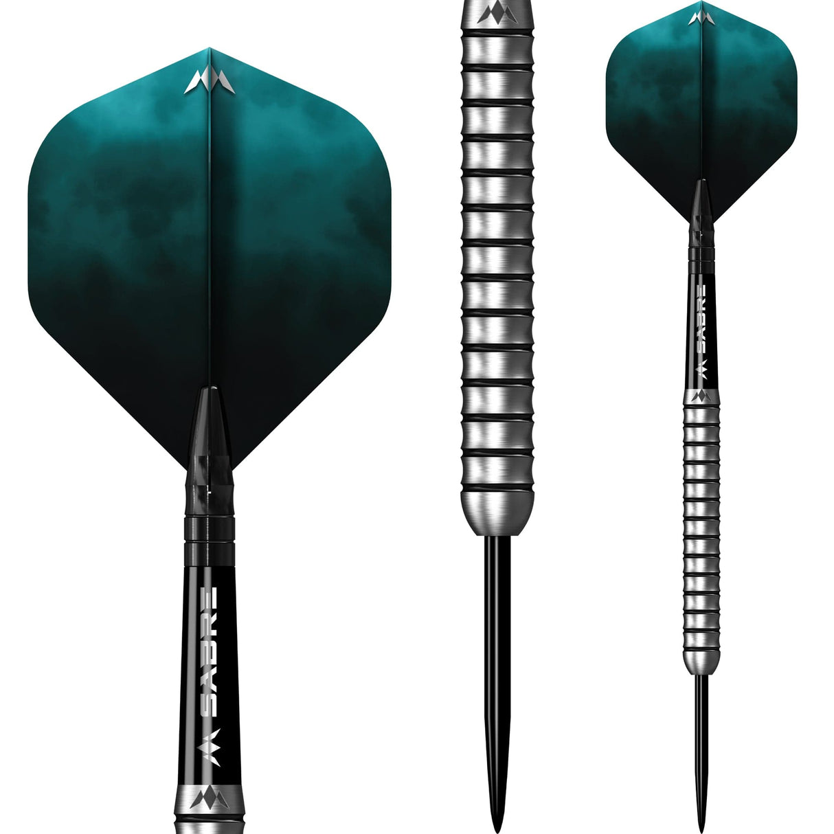 Mission Lewis Gurney Darts - Steel Tip - 95% Tungsten - Silver-Black Rings