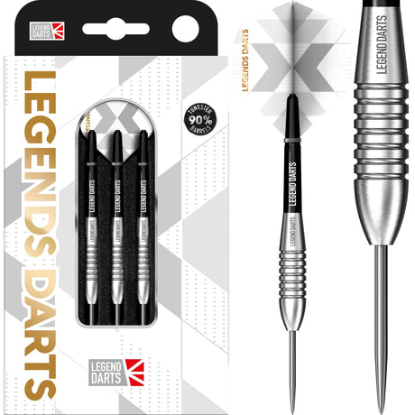 Legend Darts - Steel Tip - 90% Tungsten - Pro Series - V4 - Bullet Ringed