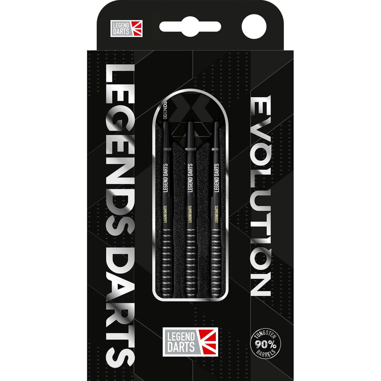 Legend Darts - Steel Tip - Evolution Series - B07 - Black - Multi Ring