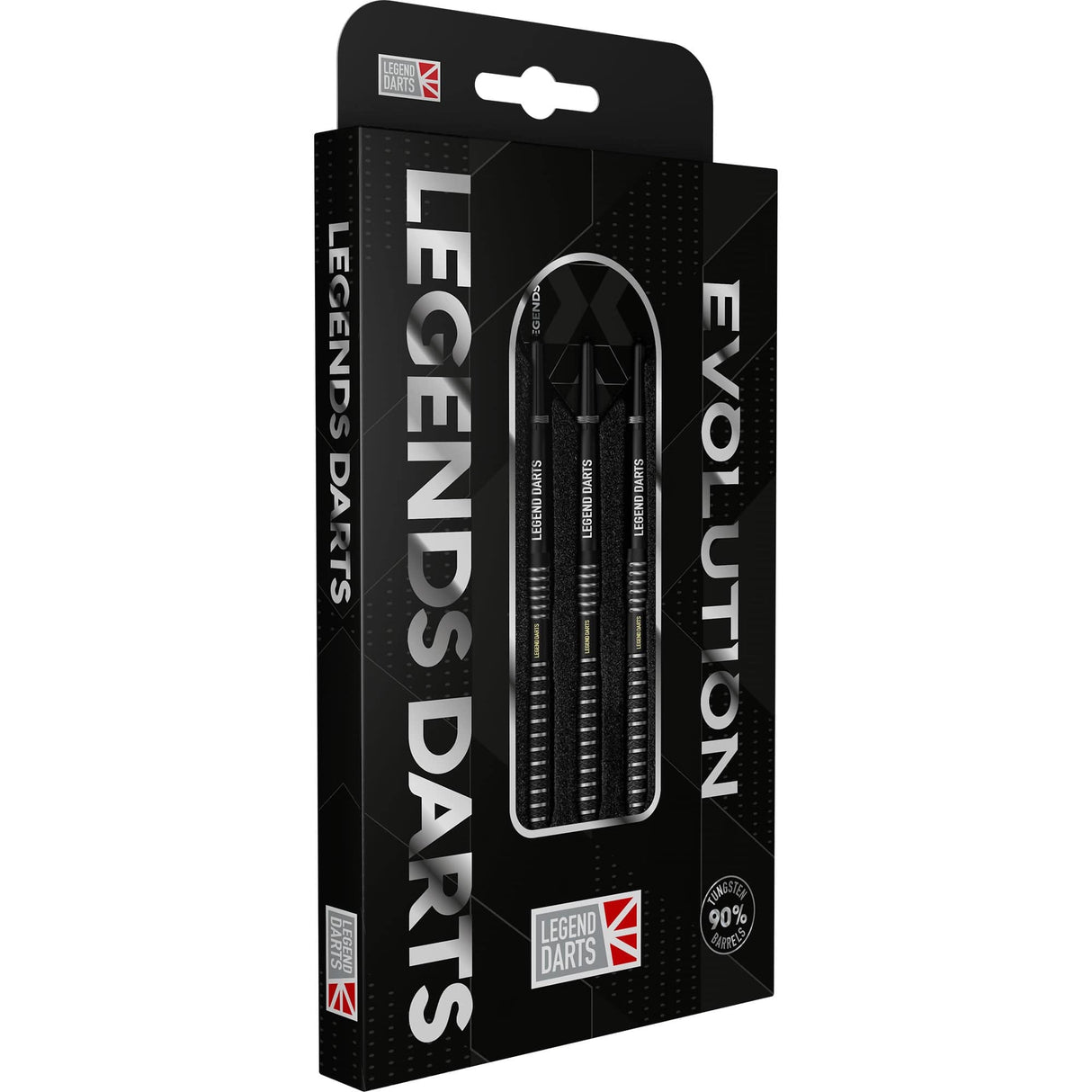 Legend Darts - Steel Tip - Evolution Series - B10 - Black - Front Knurl