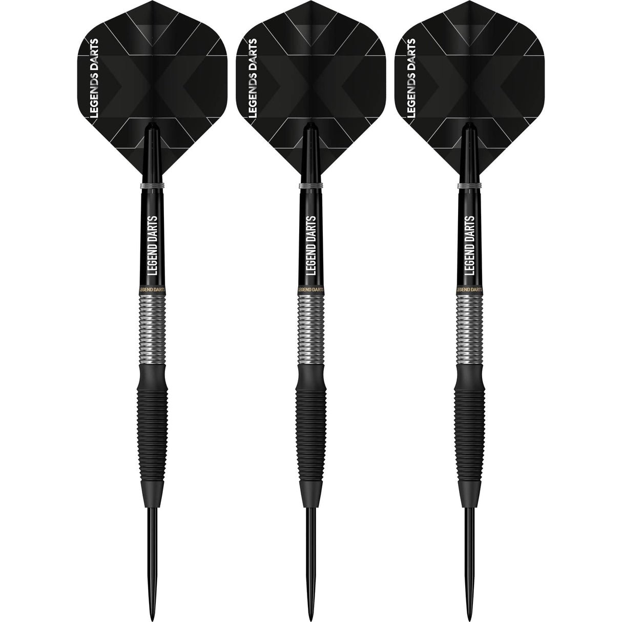 Legend Darts - Steel Tip - Evolution Series - B15 - Black - Torpedo Shark