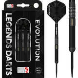 Legend Darts - Steel Tip - Evolution Series - B16 - Black - Straight