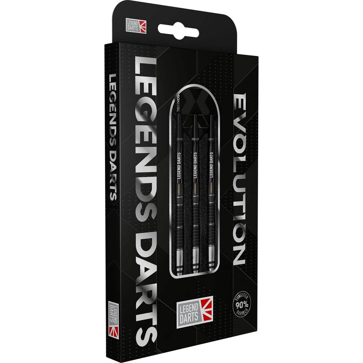 Legend Darts - Steel Tip - Evolution Series - B17 - Black - Scallop