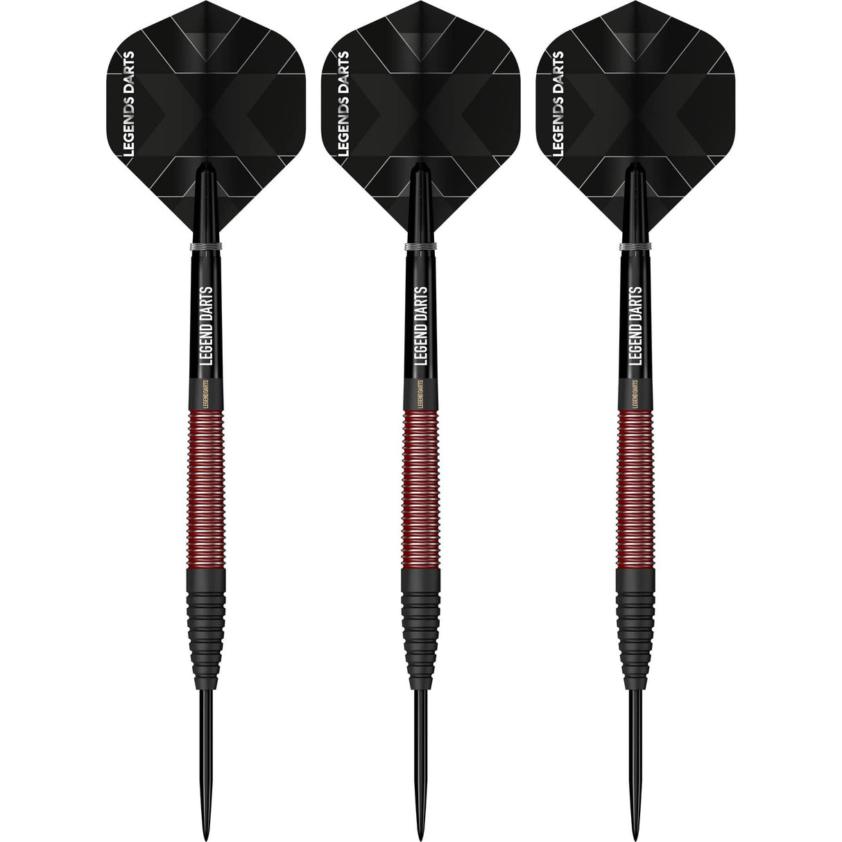 Legend Darts - Steel Tip - Evolution Plus Series - BC01 - Black & Red - Torpedo