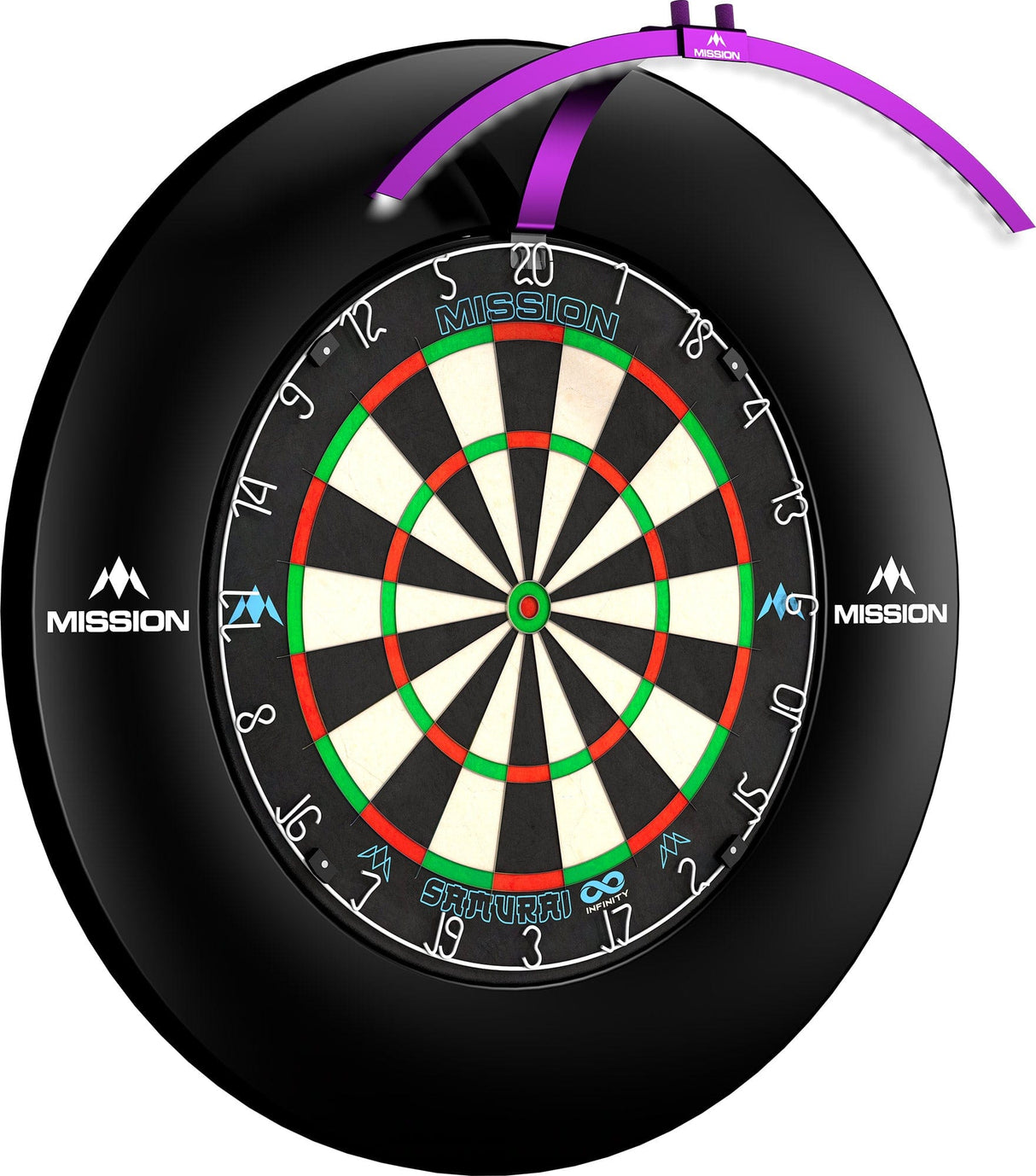 Mission Torus 100 - Folding Portable Travel Light - Dartboard Lighting Purple