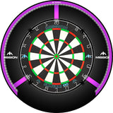 Mission Torus 270 Dartboard Lighting - Bright White Light Purple