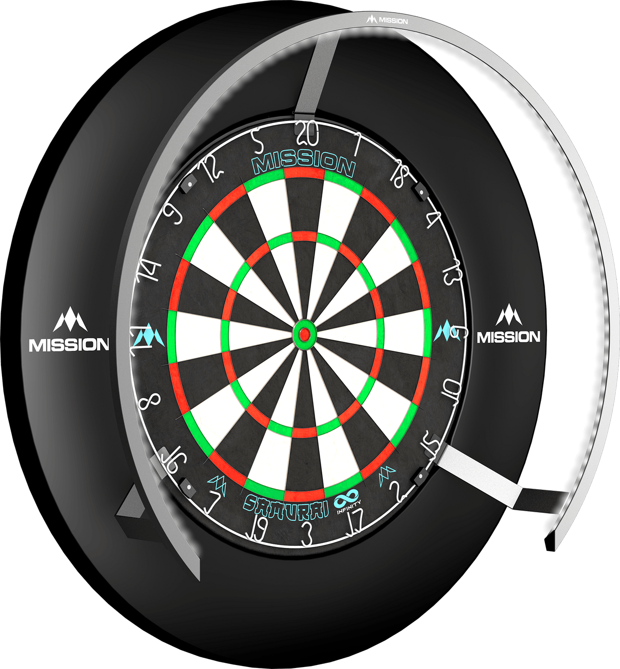 Mission Torus 270 Dartboard Lighting - Bright White Light