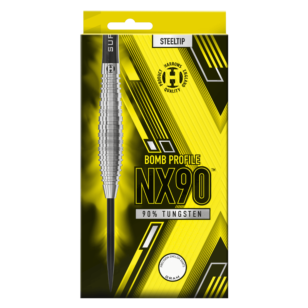 Harrows NX90 Darts - Steel Tip - 90% Tungsten - Bomb