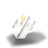 Personalised Flights - Hot Foil - 5 Sets - Poly Plain - Std - Clear