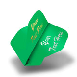 Personalised Flights - Hot Foil - 5 Sets - Poly Plain - Std - Green