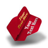 Personalised Flights - Extra Strong - Hot Foil - 5 Sets - Std - Red