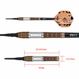 One80 Luxor Darts - Soft Tip - 90% Tungsten - Delta - 18g