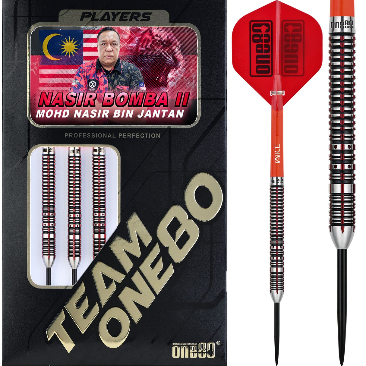 One80 Nasir Bomba Darts - Steel Tip - V2