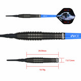 One80 Nighthunter Darts - Soft Tip - 90% Tungsten - Endurance - 18g