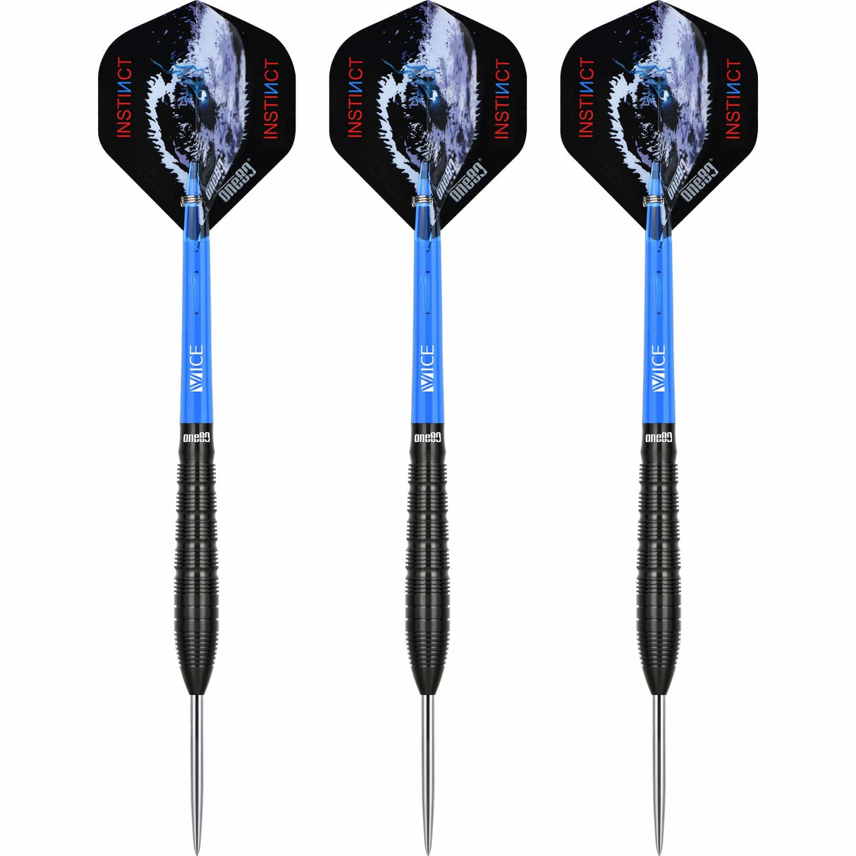 One80 Nighthunter Darts - Steel Tip - 90% Tungsten - Silence