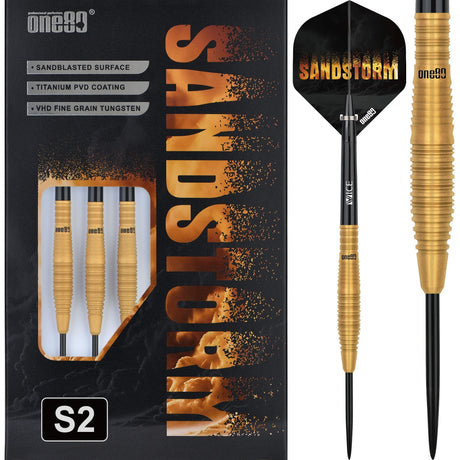 One80 Sandstorm Darts - Steel Tip - 90% Tungsten - S02