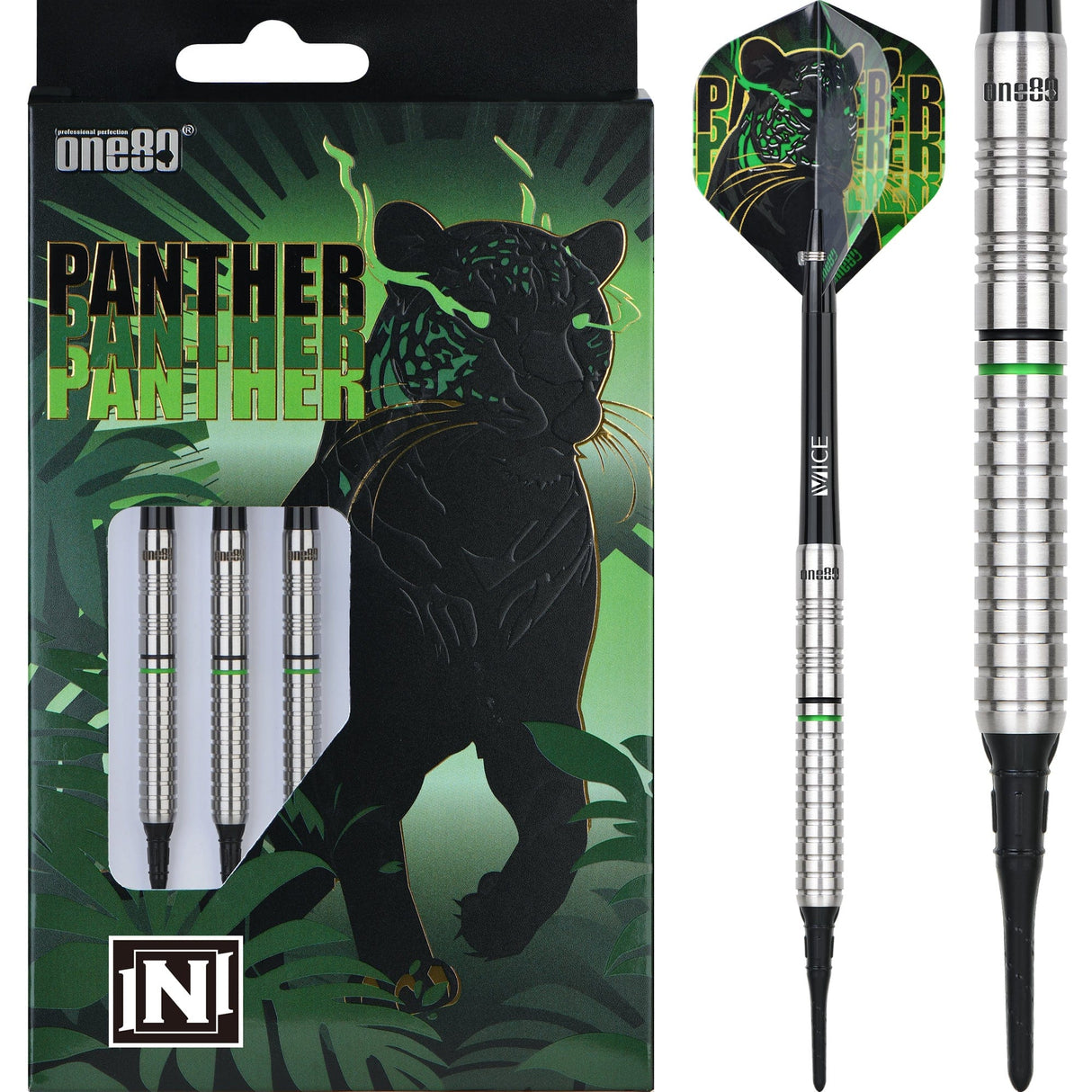 One80 Panther-N Darts - Soft Tip - 18g