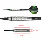 One80 Panther-X Darts - Soft Tip - 18g