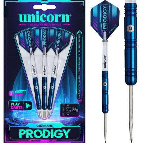 Unicorn Prodigy Darts - Steel Tip - 95% Tungsten - Style 1