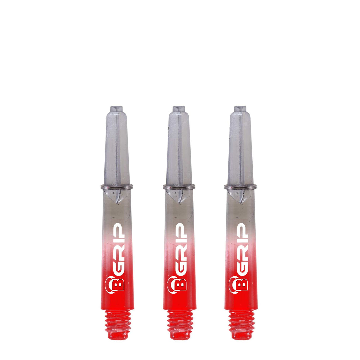 BULL'S B-Grip TT Shaft - Polycarbonate - Clear & Red Short