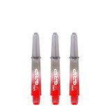 BULL'S B-Grip TT Shaft - Polycarbonate - Clear & Red Short