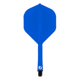 Shot Flight Deck - One Piece Dart Flight and Shaft System - Blue