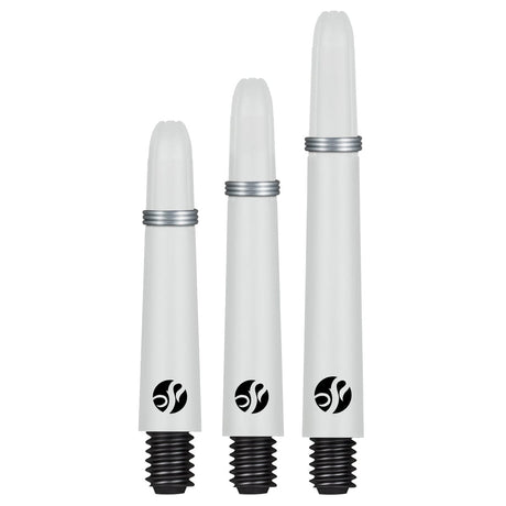 Shot Koi Carbon Dart Shafts - with Springs - White